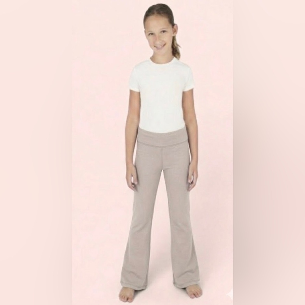 90 Degree By Reflex Girls Taupe Flare Pants Size M/10